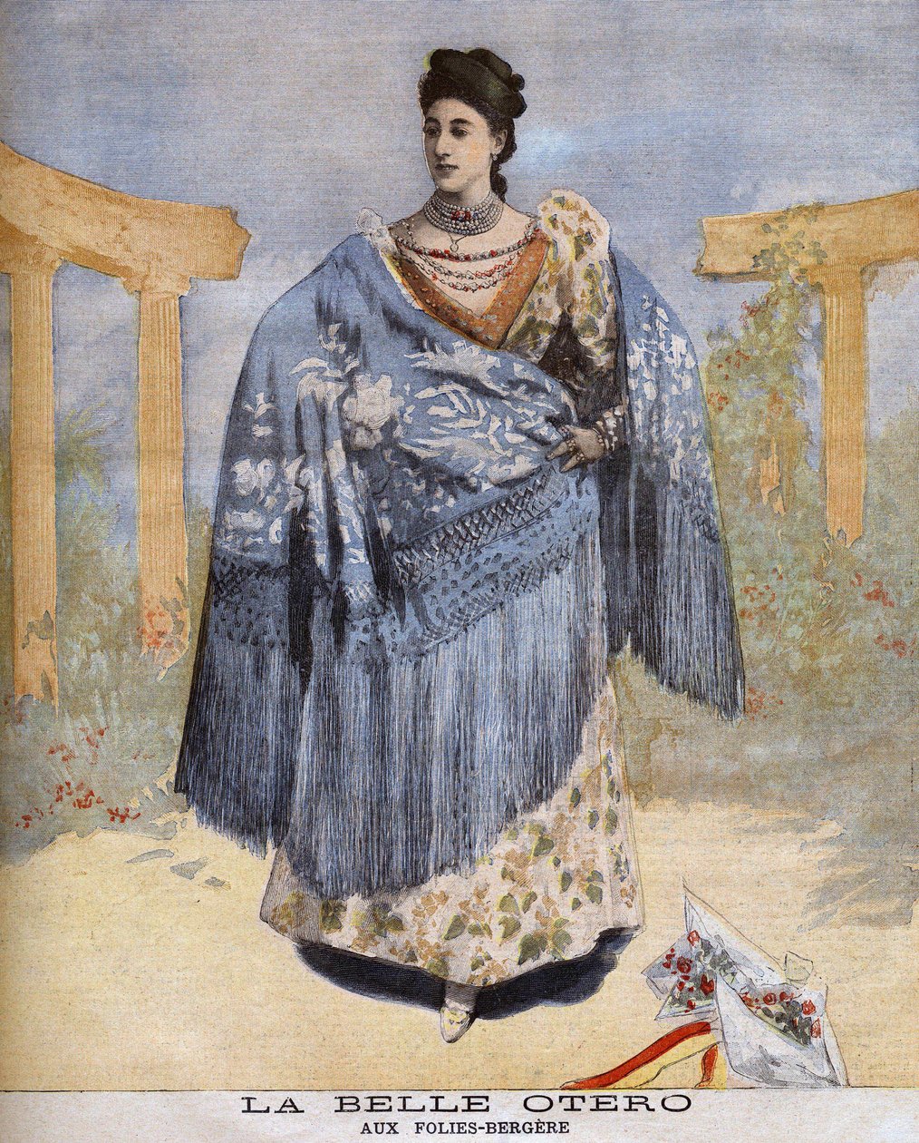 La bella Otero alle Folies-Bergère nel 1894 da Unknown artist