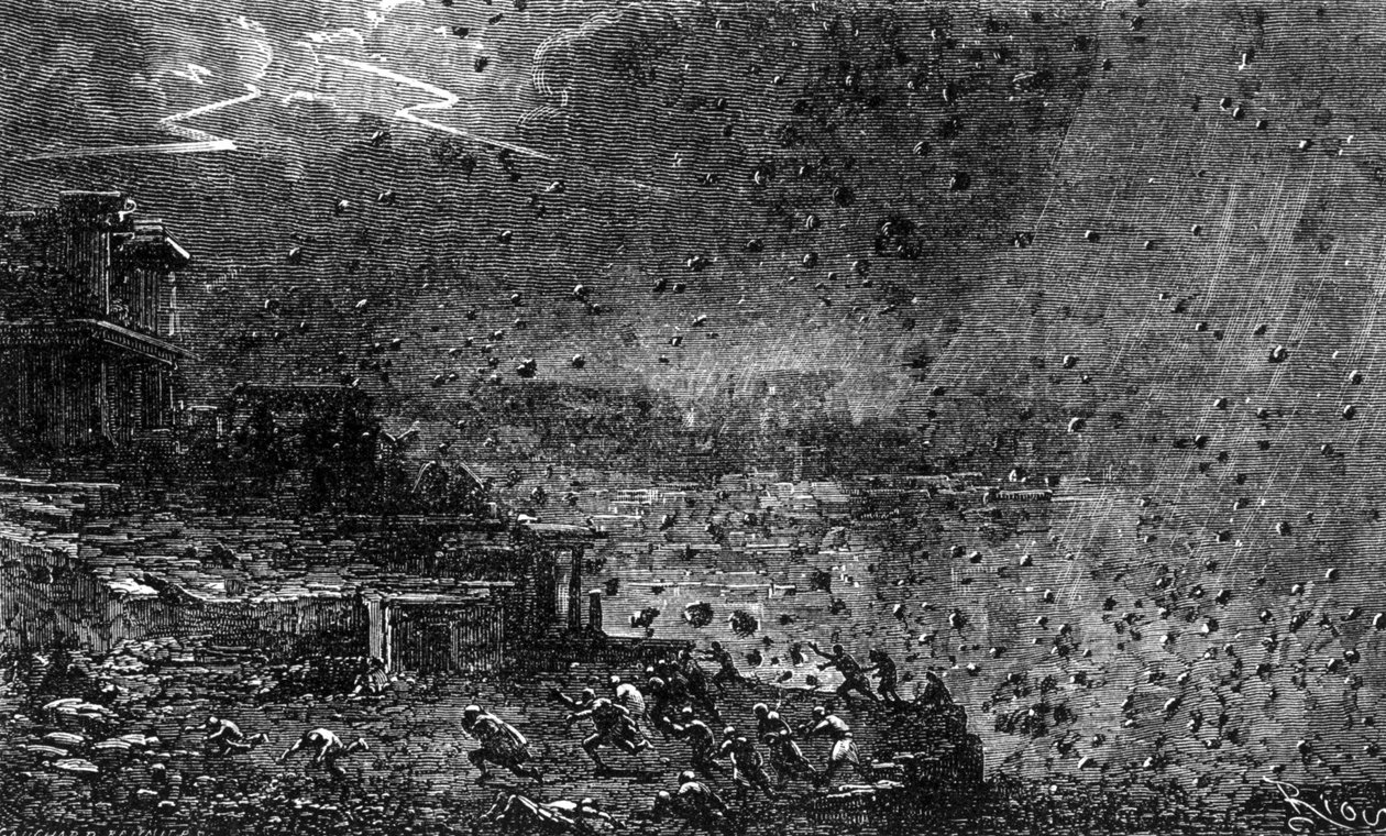 La distruzione di Pompei nel 