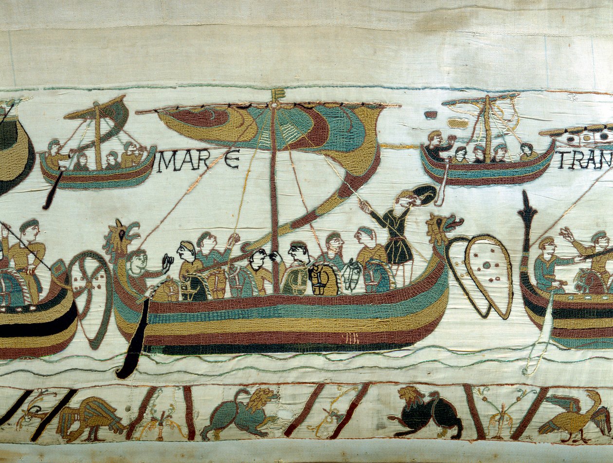 La flotta di Guglielmo I il Conquistatore (1027-1087) attraversa la Manica verso l