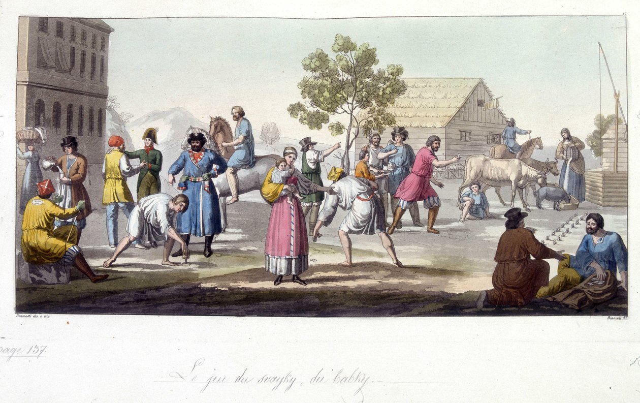 Il gioco di svayky e babky, Russia da Unknown artist