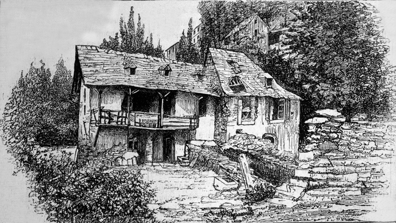 La casa di Bernadette Soubirous (1844-1879) a Lourdes da Unknown artist