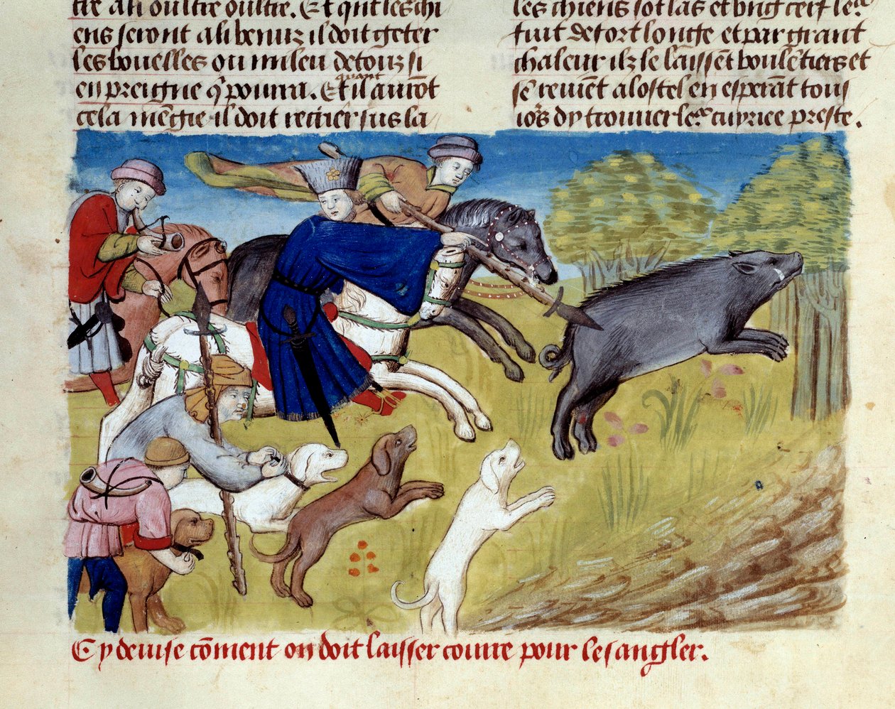 La caccia al cinghiale selvatico miniatura tratta da 