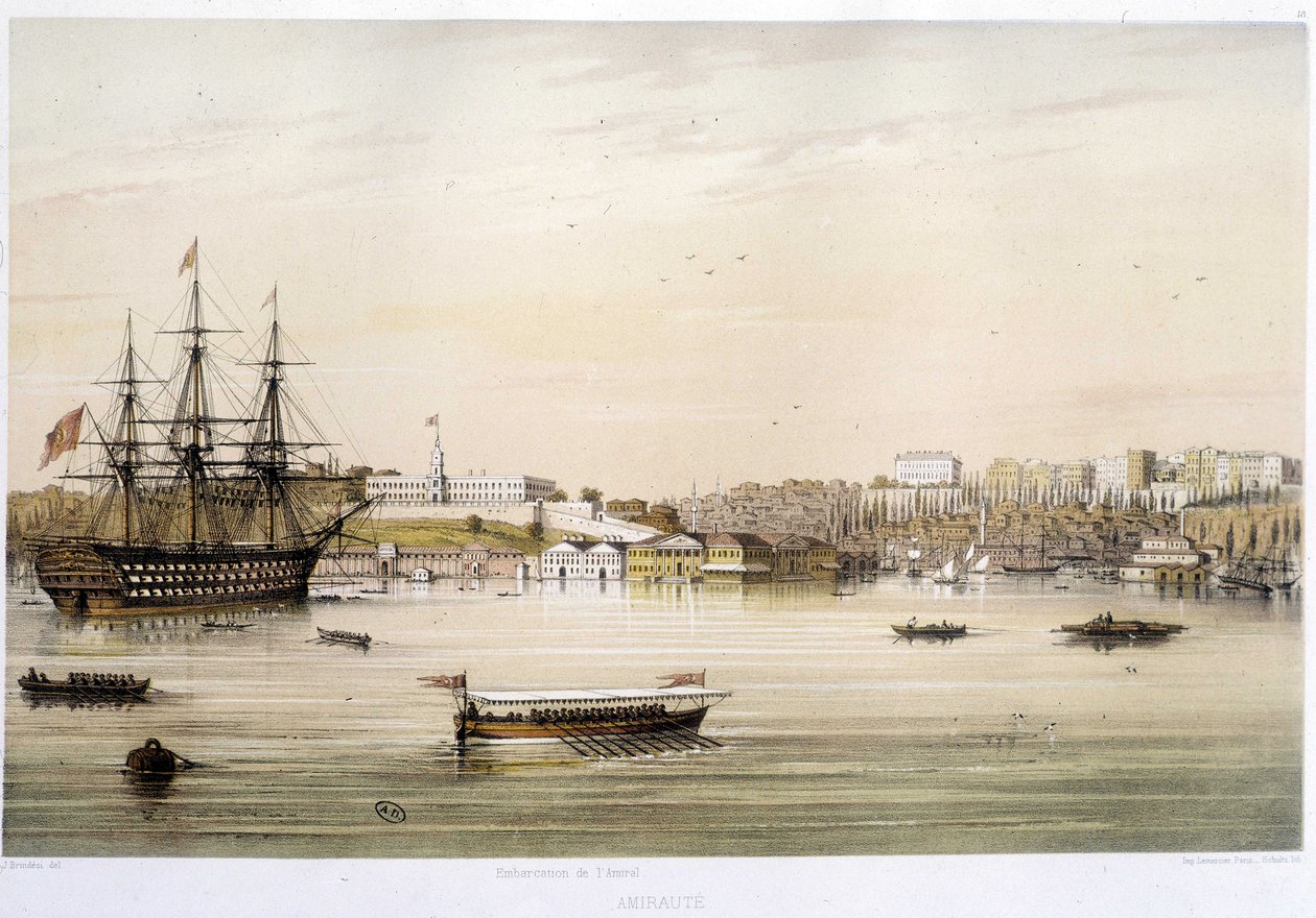 Il porto o Ammiragliato di Istanbul nel XIX secolo da Unknown artist
