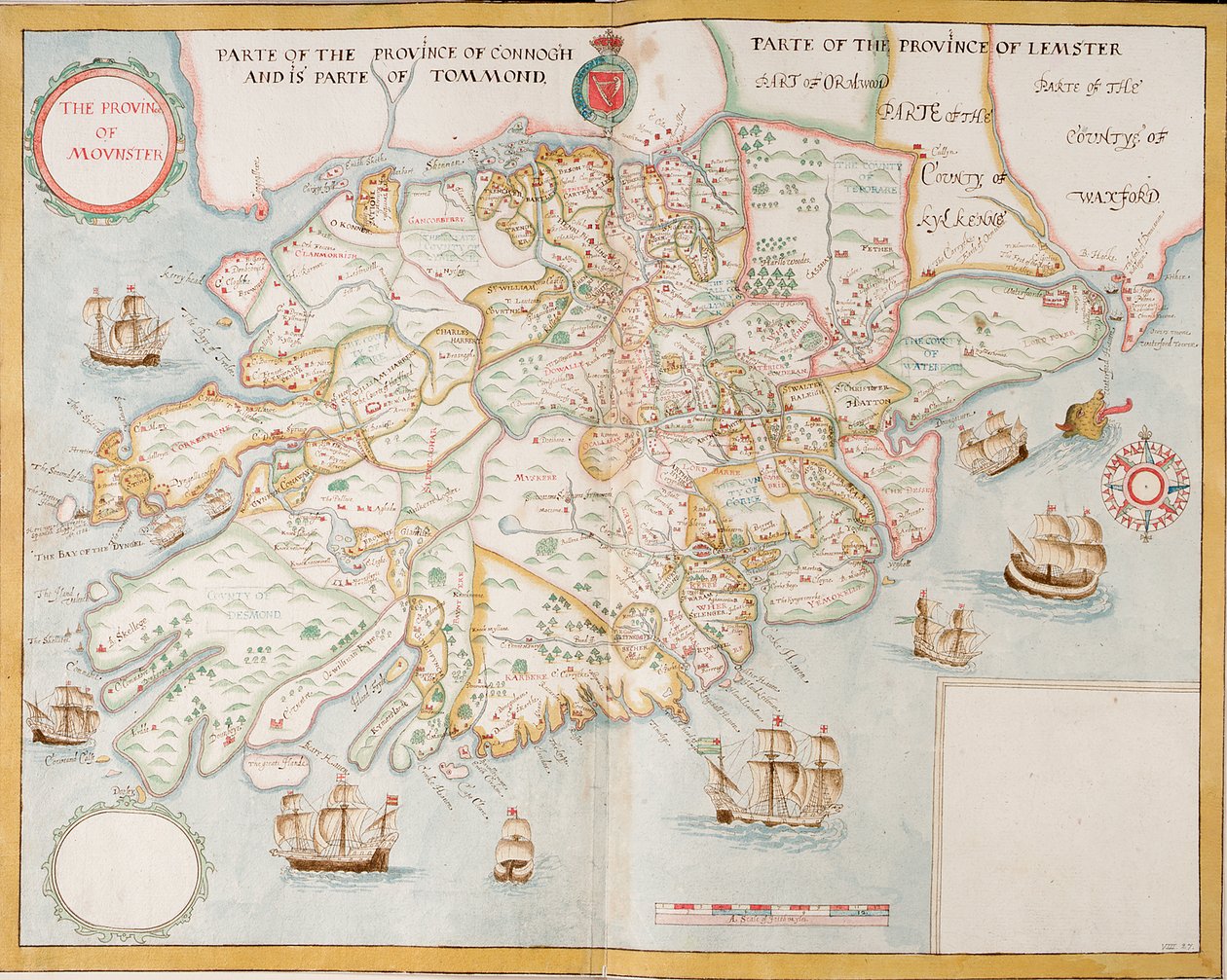 La provincia di Munster, Irlanda, c.1595 da Unknown artist