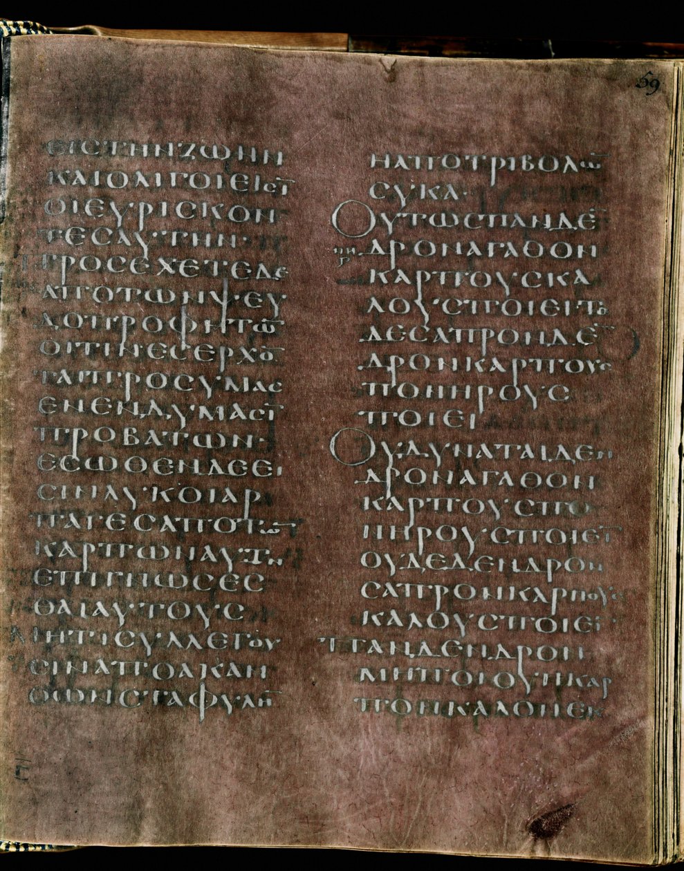 La porpora del Codex Rossanensis, VI secolo (manoscritto) da Unknown artist
