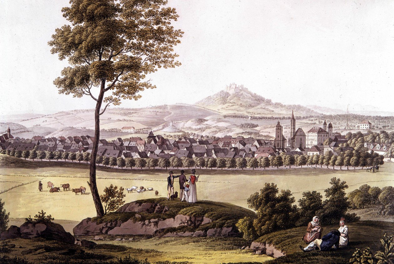 La città di Toeplitz (Toplitz) in Boemia alla fine del XVIII secolo da Unknown artist