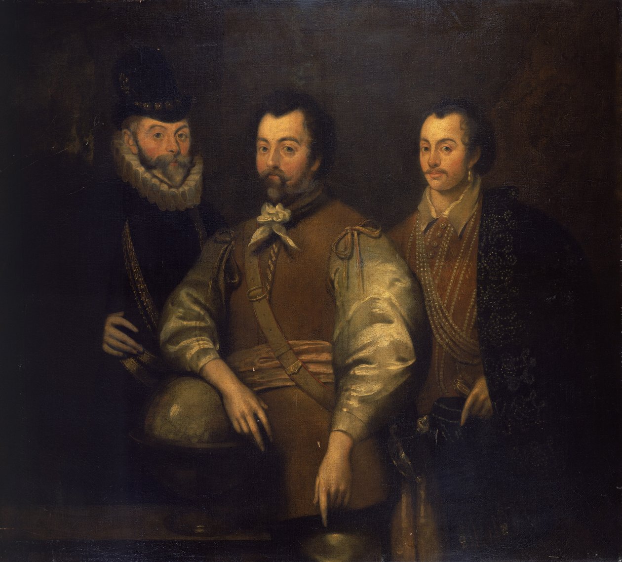 Thomas Cavendish, Sir Francis Drake e Sir John Hawkins da Unknown artist