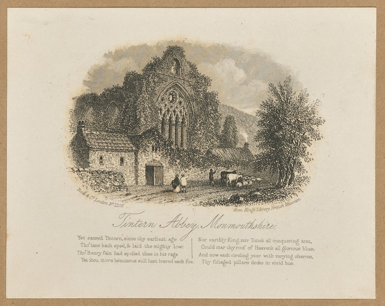 Abbazia di Tintern, Monmouthshire da Unknown artist