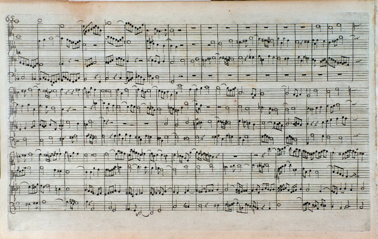 Pagina del titolo dello spartito musicale di 