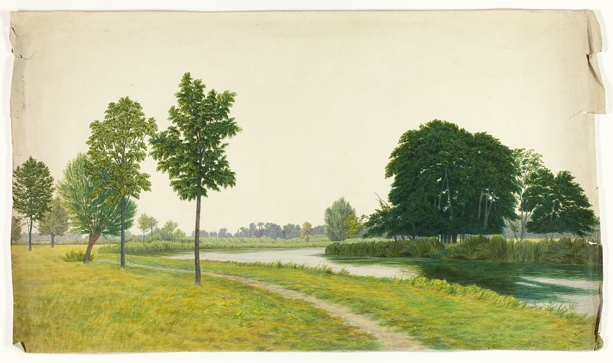 Scena di parco tranquillo da Unknown artist
