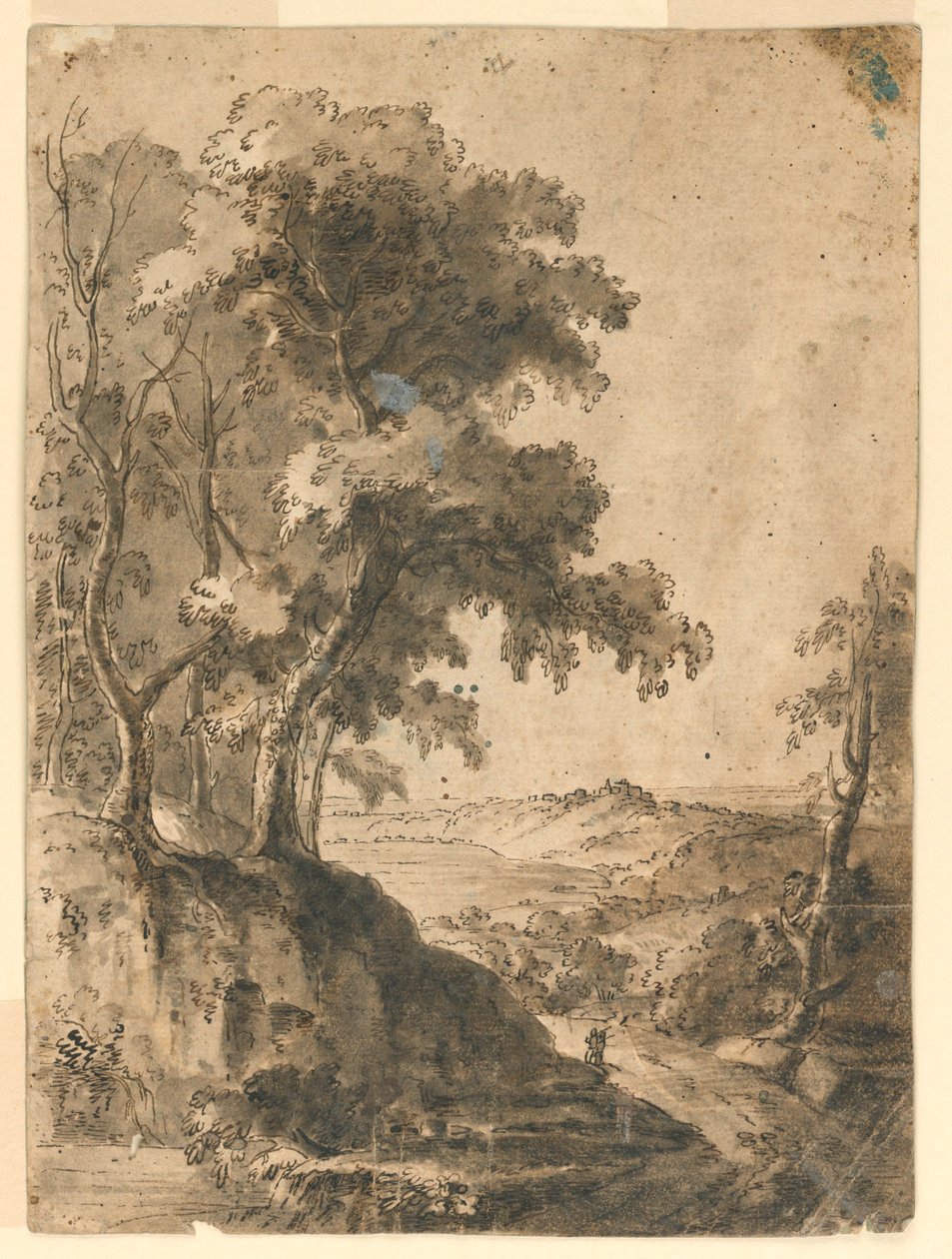Albero nel paesaggio da Unknown artist