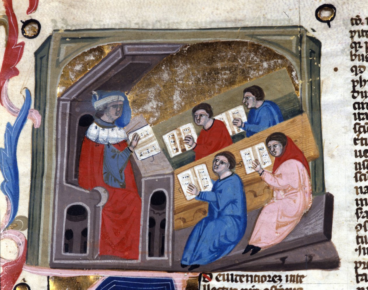 Università. Manoscritto del XIV secolo. Biblioteca Nazionale Braidense. Milano da Unknown artist