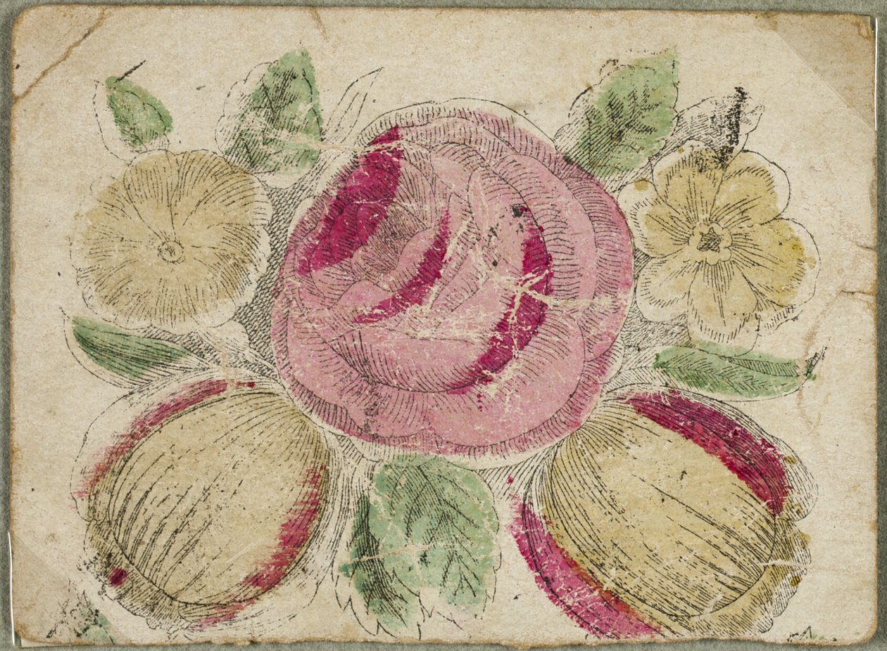 San Valentino senza titolo (Fiori rosa e gialli) da Unknown artist