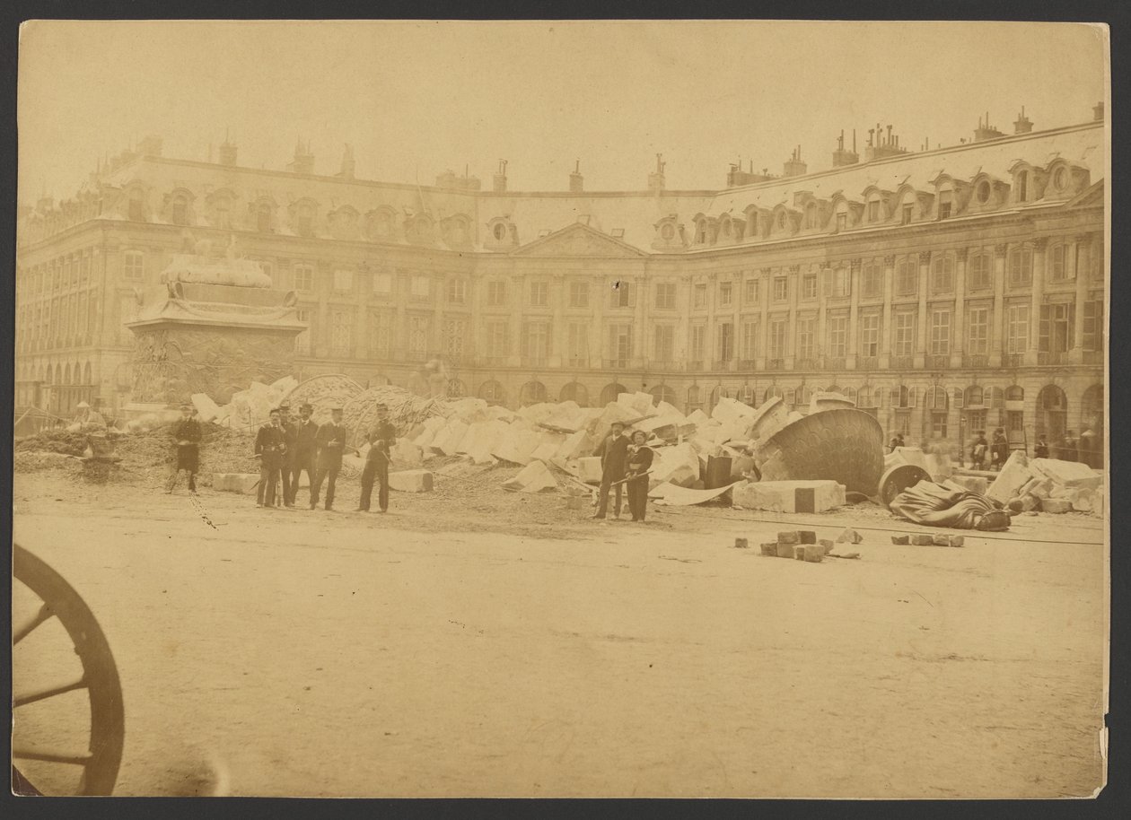 [Colonna Vendome in rovina] da Unknown artist