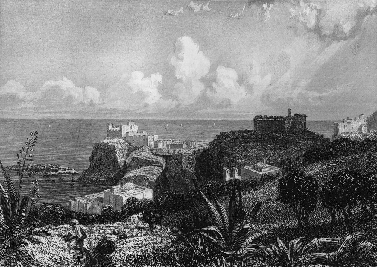Veduta di Capo Pescade in Algeria nel XIX secolo, in "L