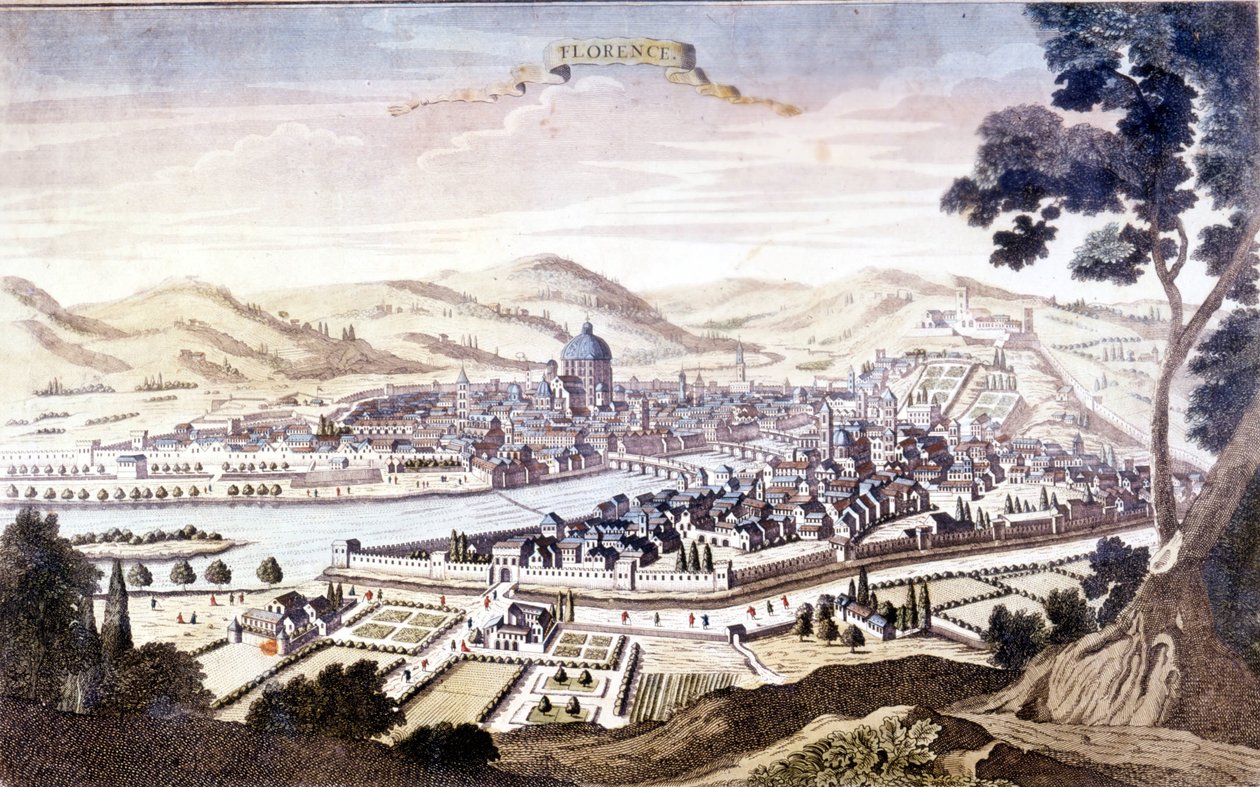Veduta di Firenze nel XVIII secolo da Unknown artist