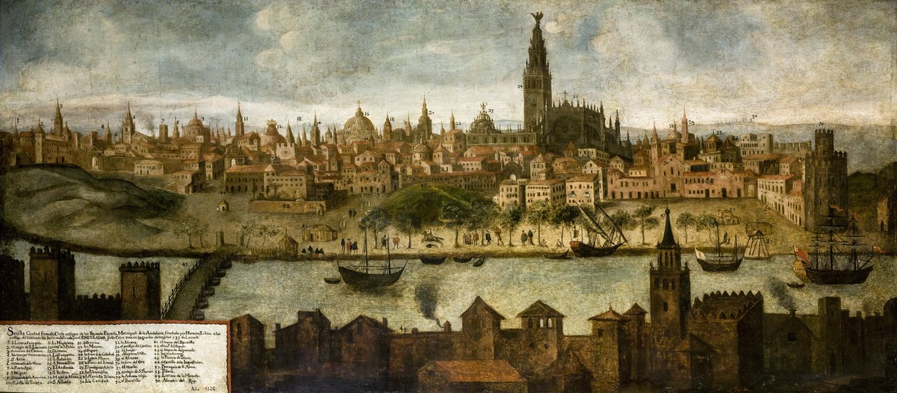 Veduta di Hispalis (Siviglia) da Unknown artist