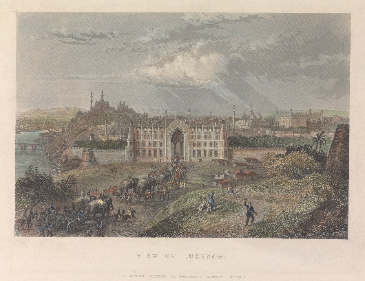 Vista di Lucknow da Unknown artist