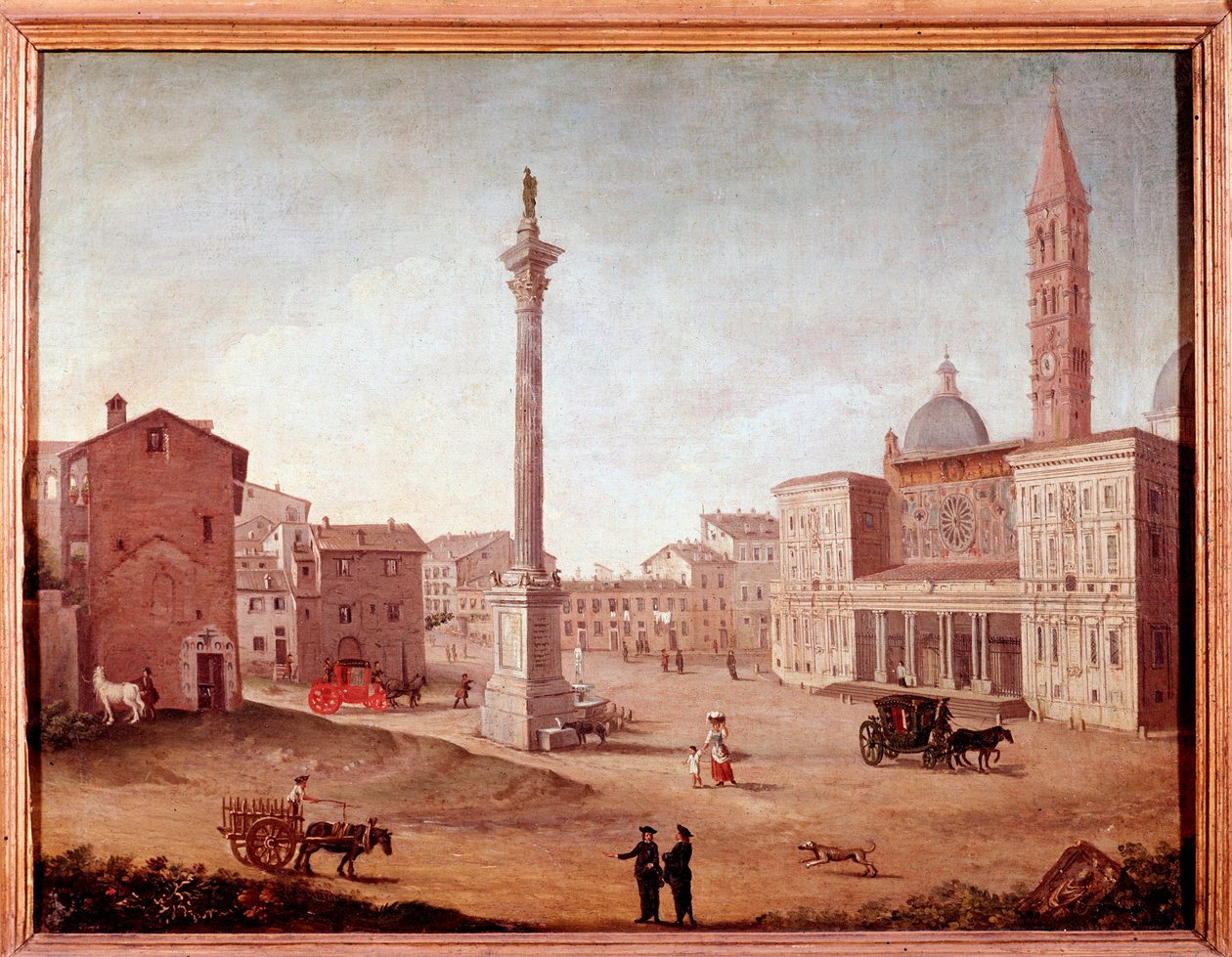 Vista della Basilica di Santa Maria Maggiore a Roma da Unknown artist