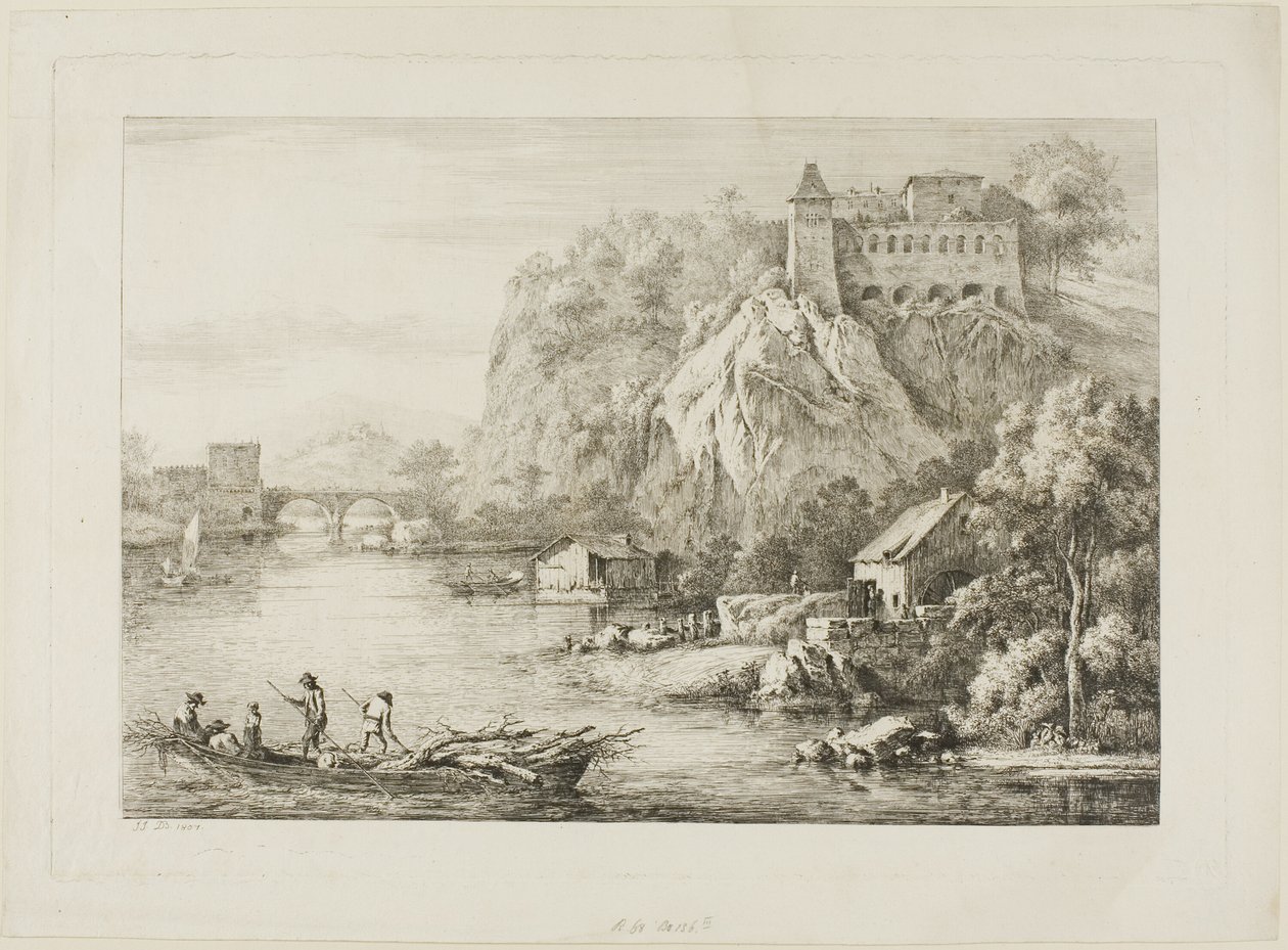 Veduta dei Carmes de Caussées a Lione da Unknown artist