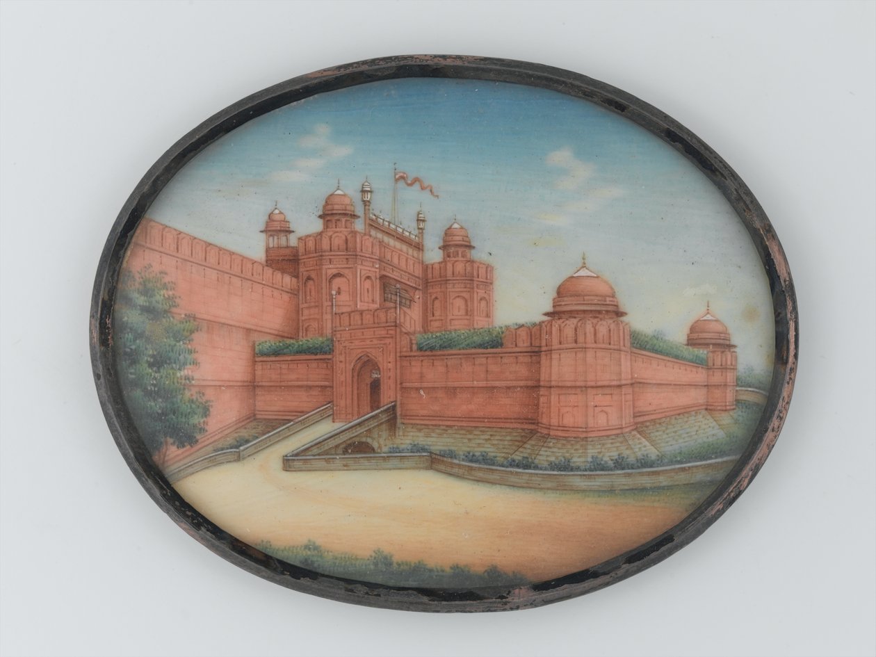 Vista del Forte Rosso, Delhi, circa 1850 da Unknown artist