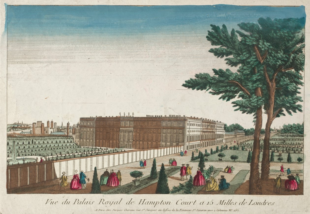Veduta del Palazzo Reale di Hampton Court da Unknown artist