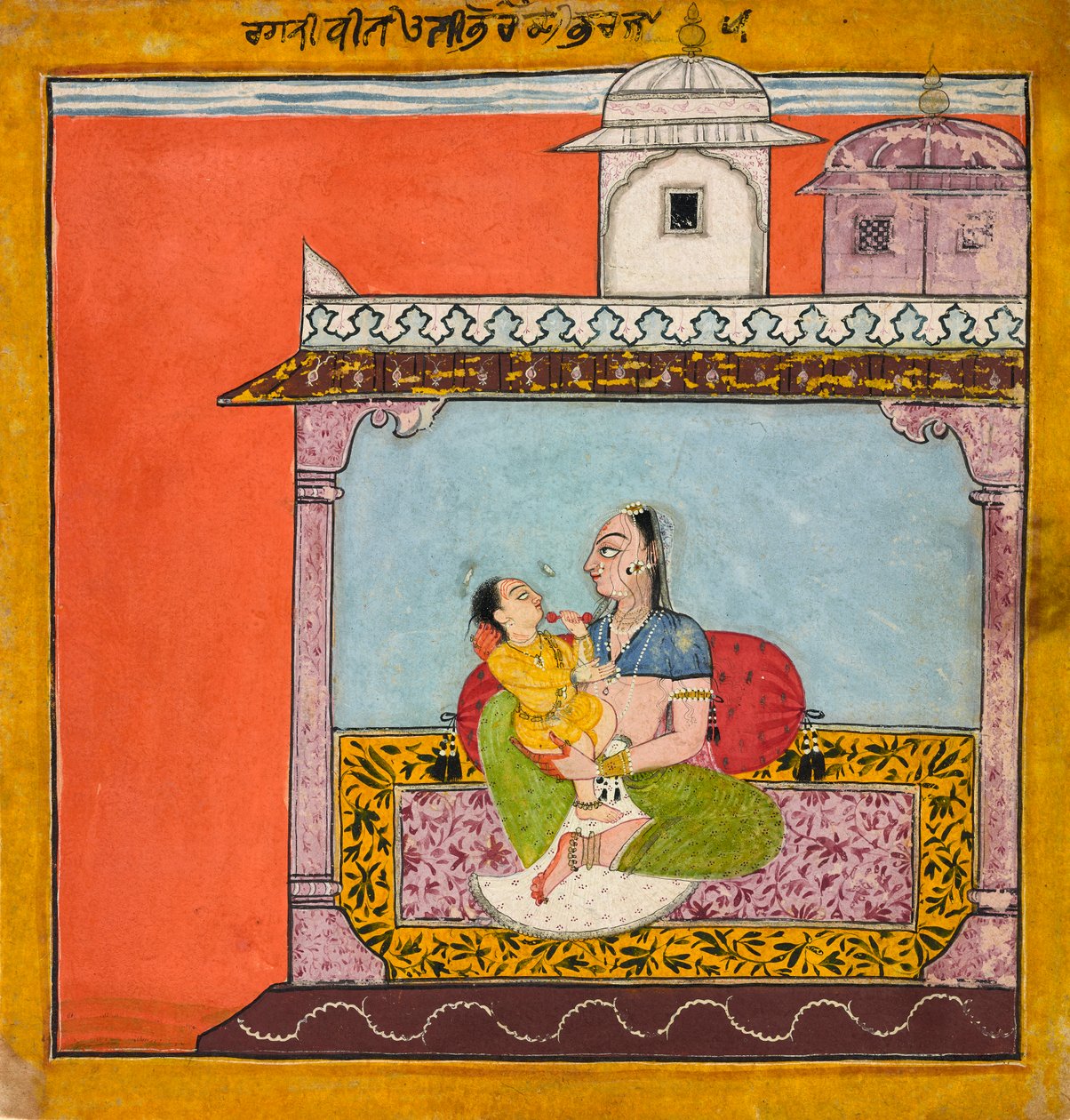 Vilaval Ragini, da un Ragamala da Unknown artist