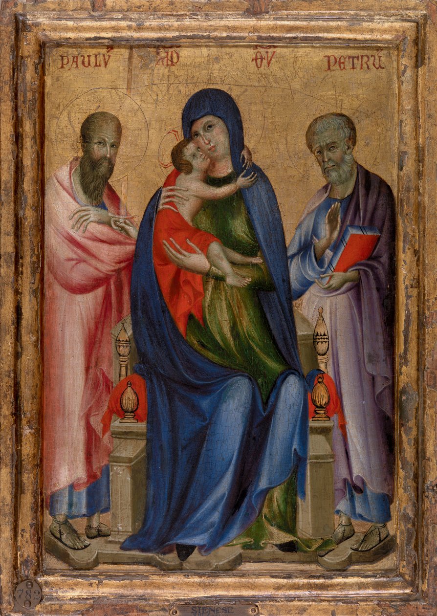 Vergine e Bambino con i Santi Pietro e Paolo da Unknown artist