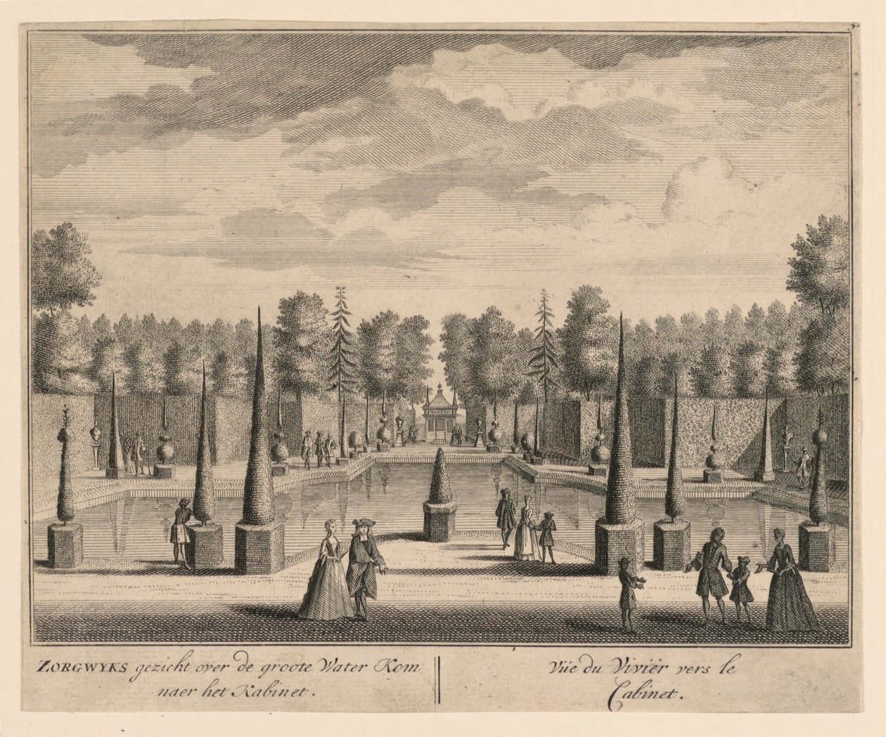 Veduta del Vivier verso il gabinetto da Unknown artist