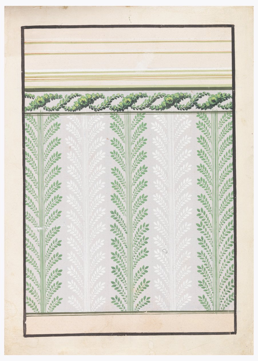 Disegno per carta da parati da Unknown artist