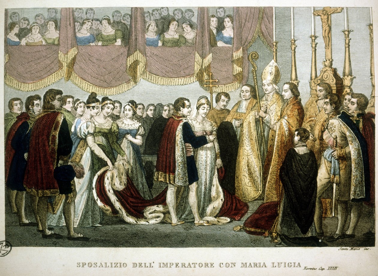 Cerimonia di matrimonio tra Napoleone I e Maria Luisa d