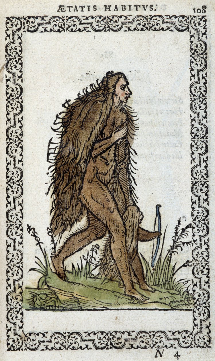 Donna selvaggia e suo figlio - in “Habits et effigies” di Jean Sluperius da Unknown artist