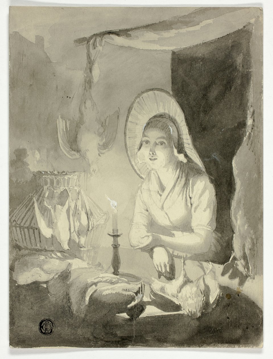 Donna che Prepara il Pollame da Unknown artist