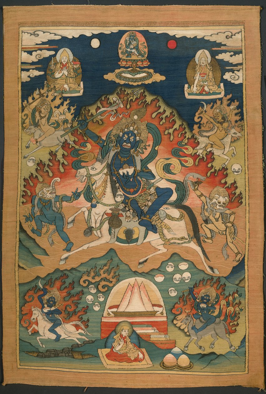 Forma collerica della dea Saraswati (Magzor Gyalmo) o Palden Llamo da Unknown artist