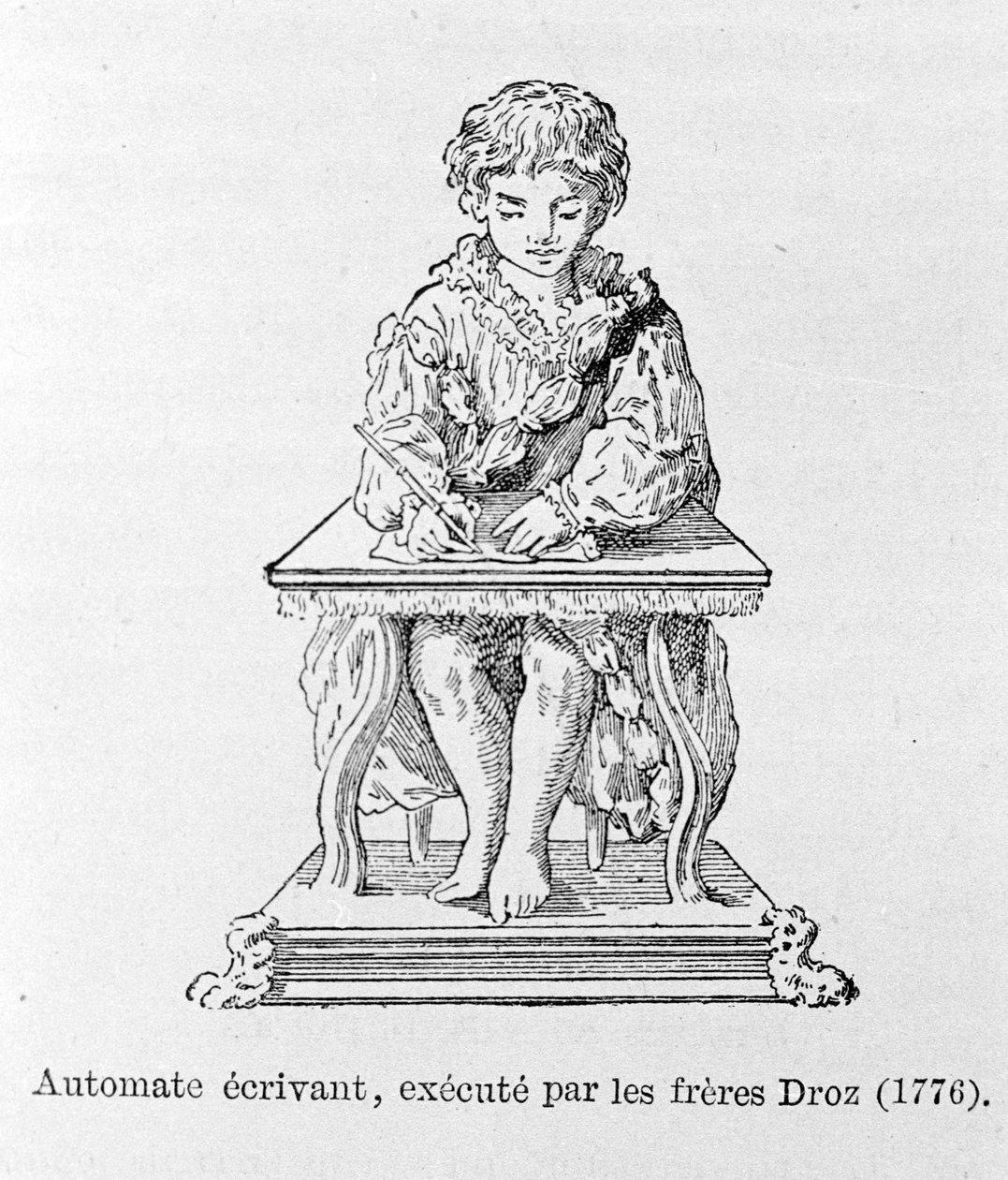 Automata scrivente, presentato dai fratelli Droz nel 1776 da Unknown artist