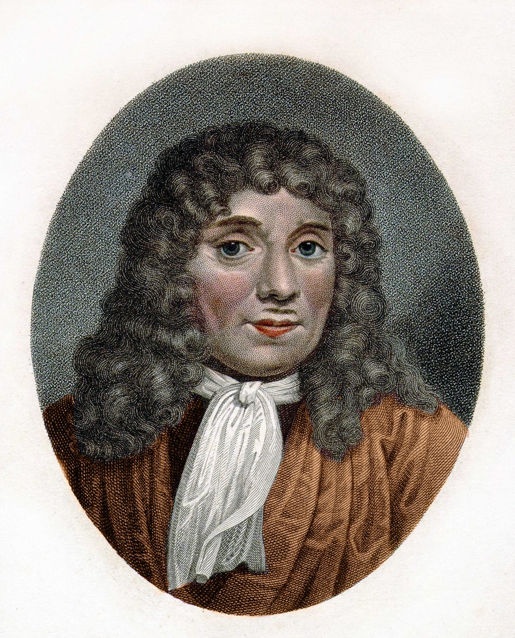 Ritratto di Antonie Van Leeuwenhoek o Anton van Leeuwenhoek, o Leeuvenhoek, o Leeuwenhoeck. Naturalista olandese (1632-1723). Incisione del XVIII secolo. da Unknown artist