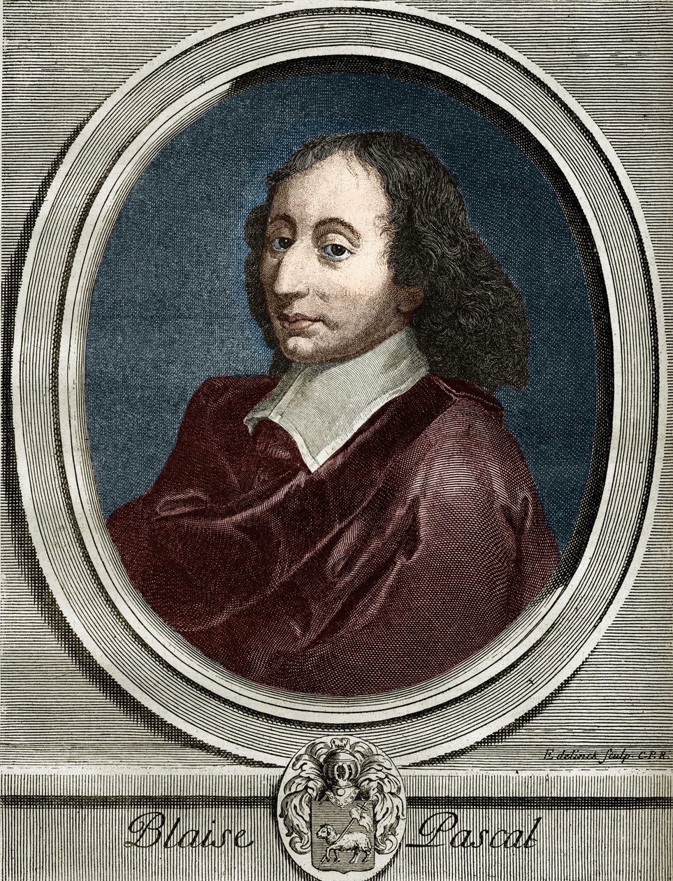 Ritratto di Blaise Pascal (1623-1662), fisico, matematico e scrittore francese da Unknown artist