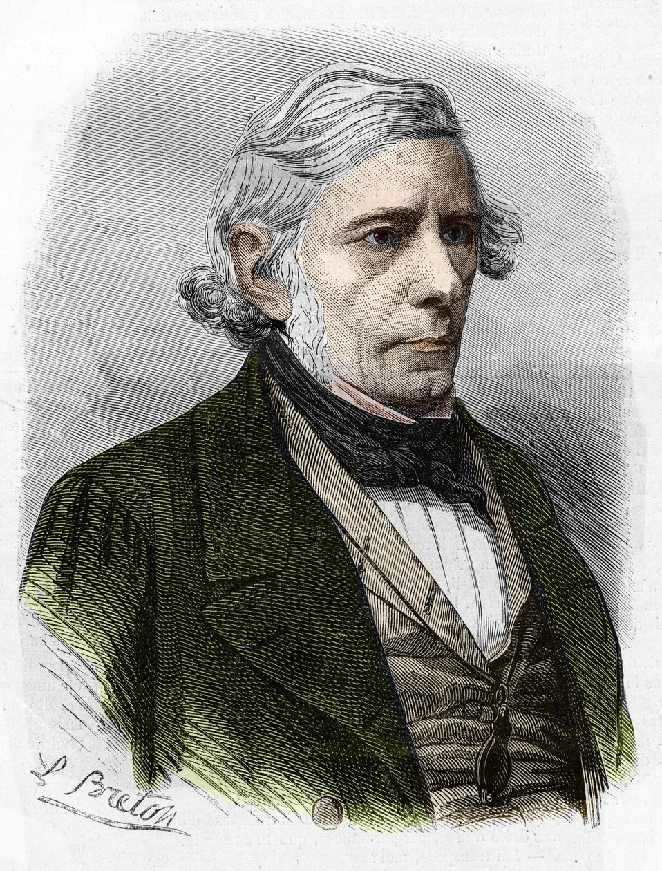 Ritratto di Victor Cousin. Filosofo francese (1792-1867). da Unknown artist