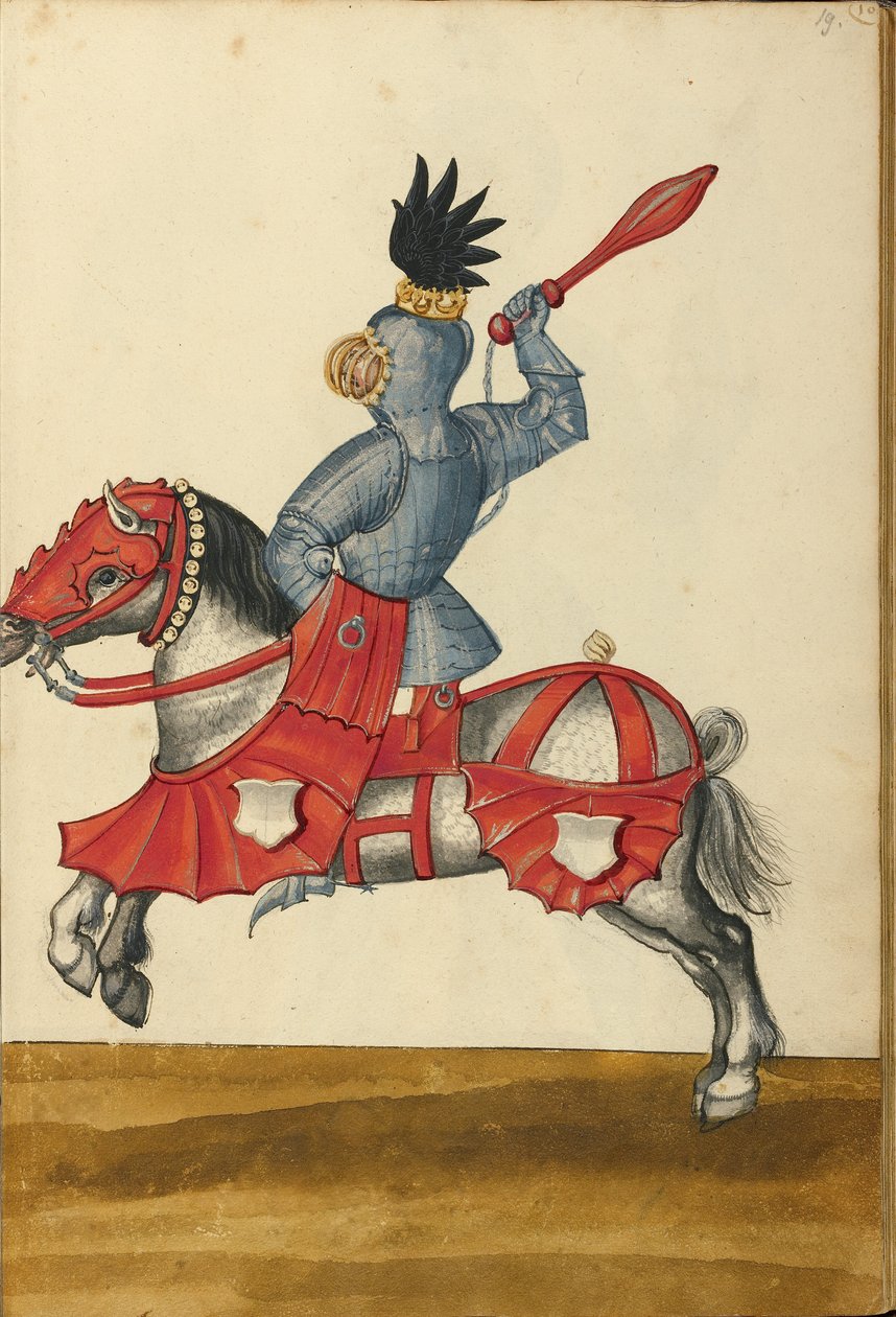 Un cavaliere in armatura da Unknown artist/maker