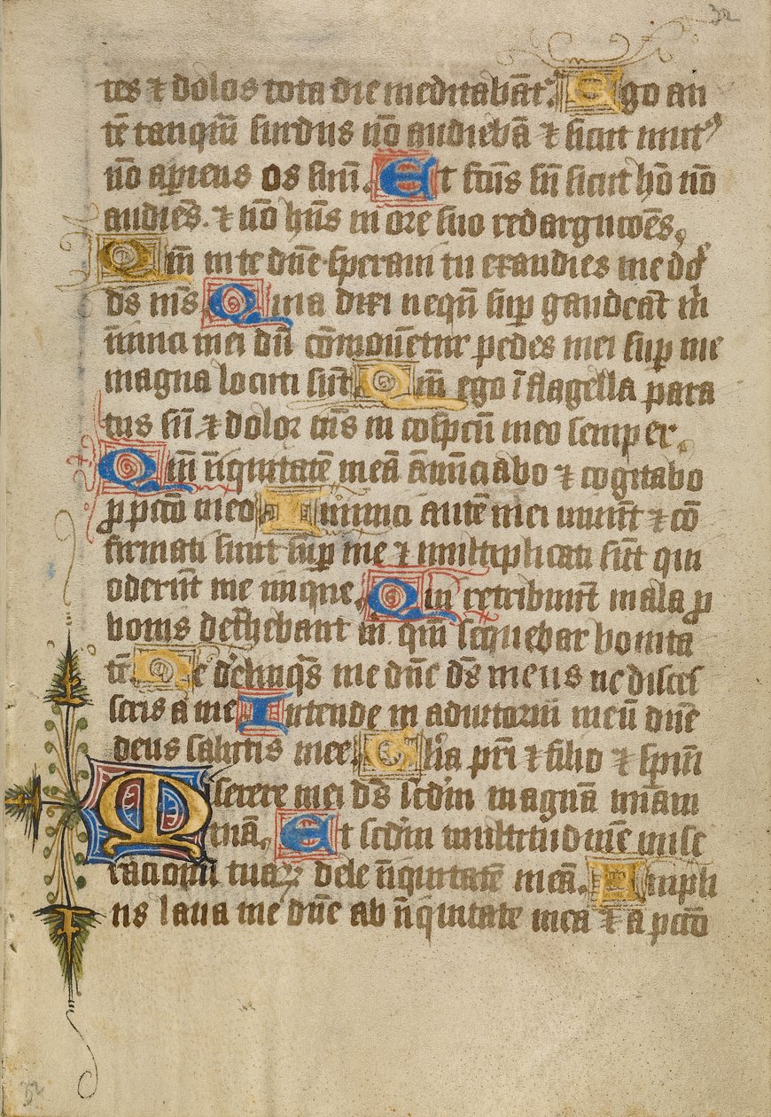 Pagina di testo decorata da Unknown artist/maker