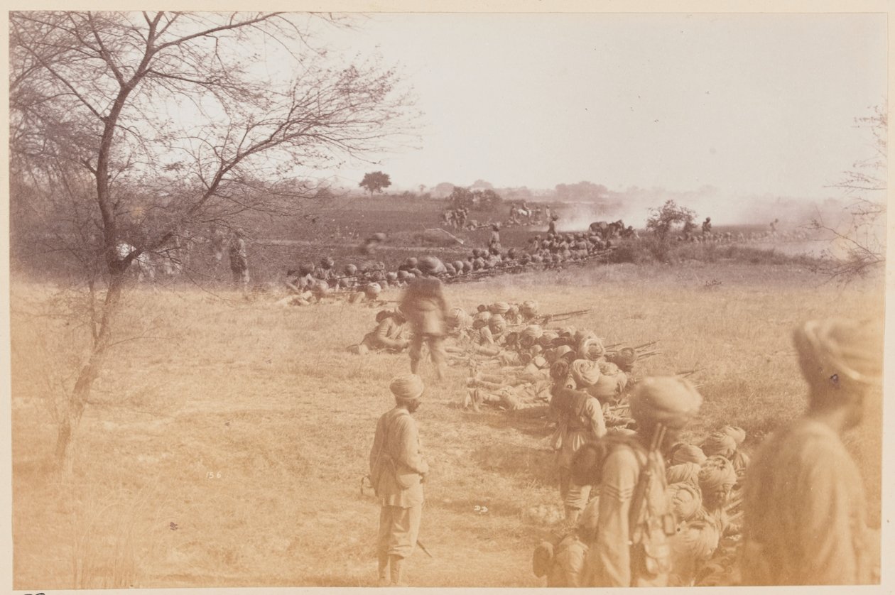 14° Sikh in azione, Campo di esercitazione di Delhi da Unknown photographer