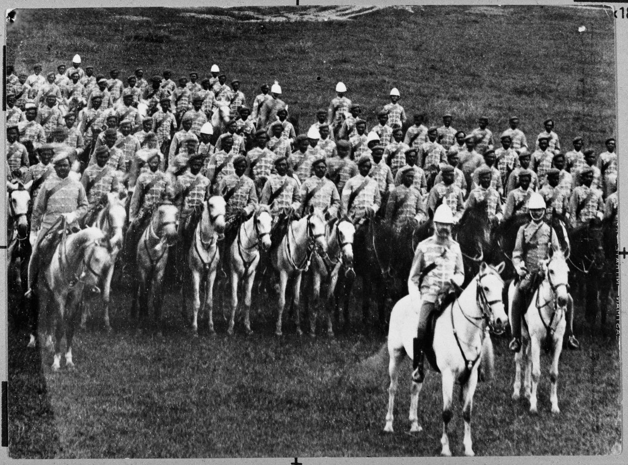 2º Reggimento di Cavalleria Leggera di Madras in parata da Unknown photographer