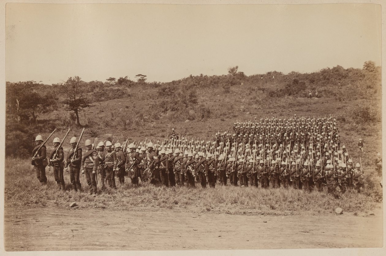 91° Highlanders di ritorno dal Zululand 1879 da Unknown photographer