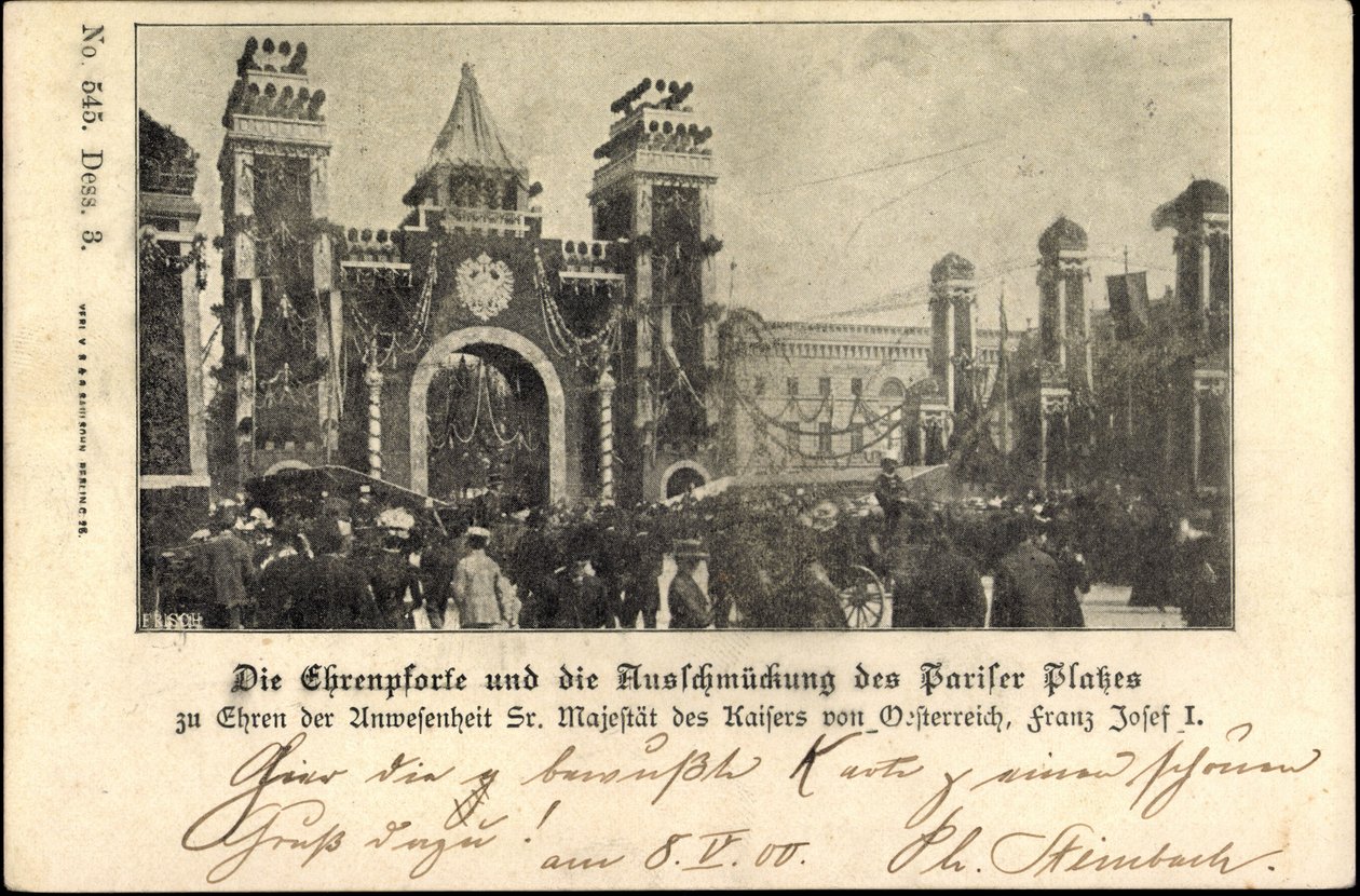 Berlino, Francesco Giuseppe I a Pariser Platz, Porta d