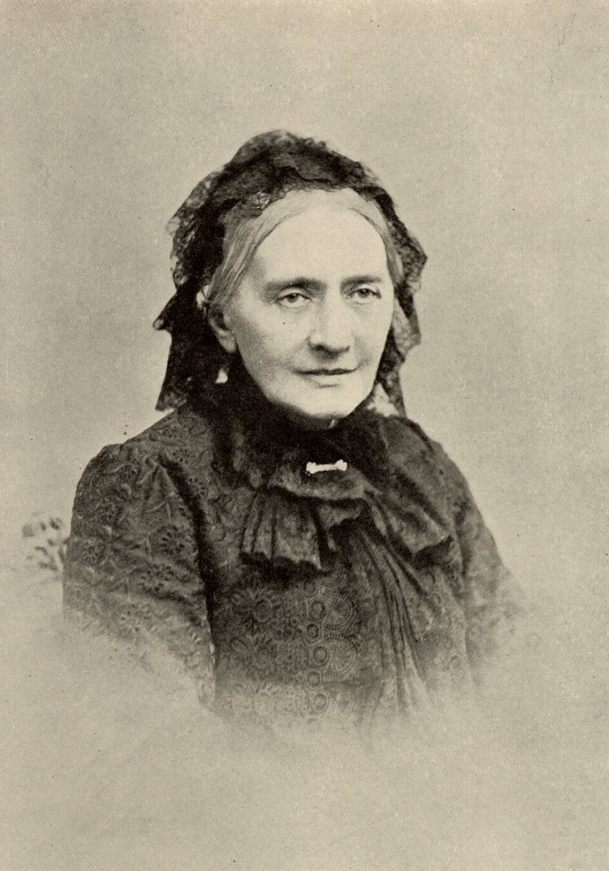 Clara Schumann (nata Clara Wieck - 1819-1896) pianista tedesca in vecchiaia da Unknown photographer