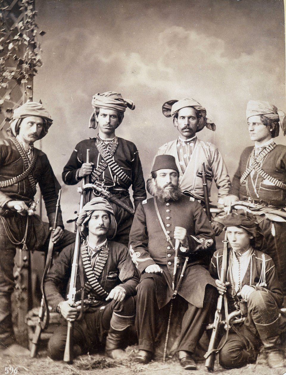 Guerrieri georgiani di Batum (o Batumi) città della Georgia, capitale dell