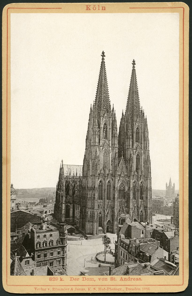 Germania, Renania Settentrionale-Vestfalia, Colonia, cattedrale da Unknown photographer