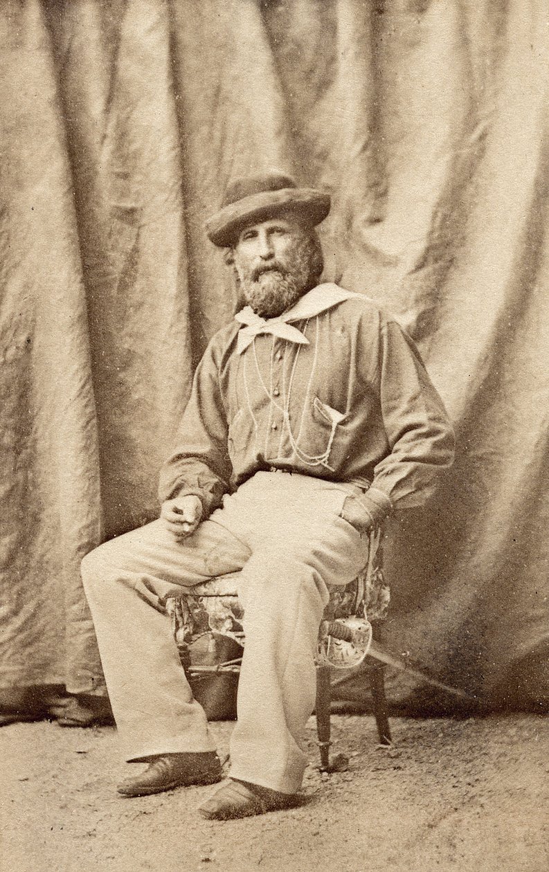 Giuseppe Garibaldi a Caserta nel 1860 da Unknown photographer