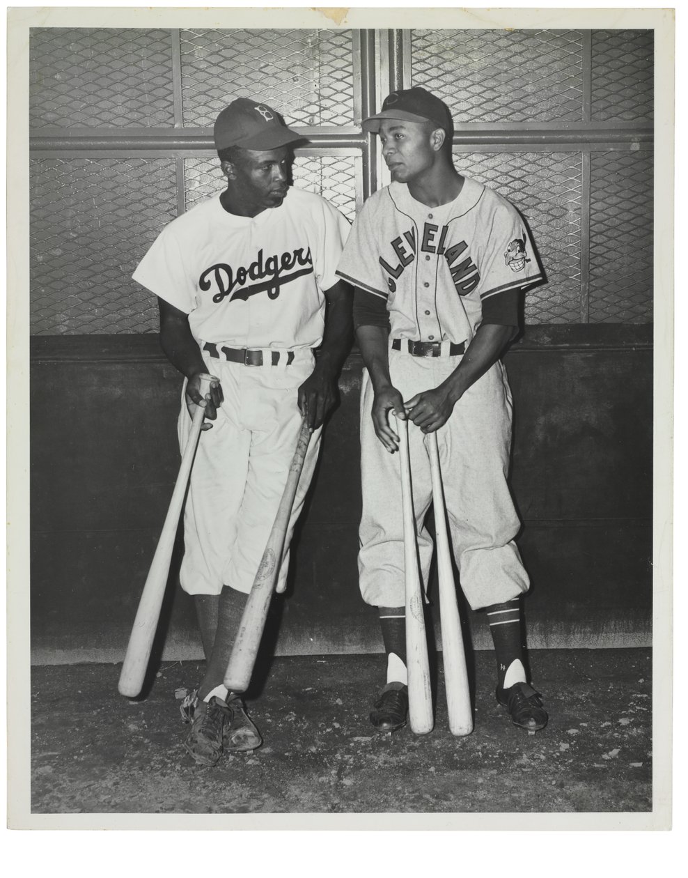 Jackie Robinson e Larry Doby, c.1947 da Unknown photographer