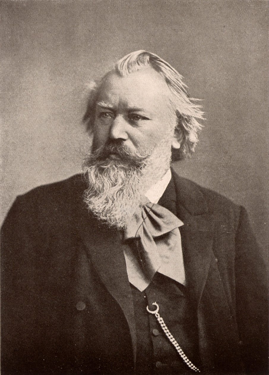 Johannes Brahms (1833-1897) da Unknown photographer